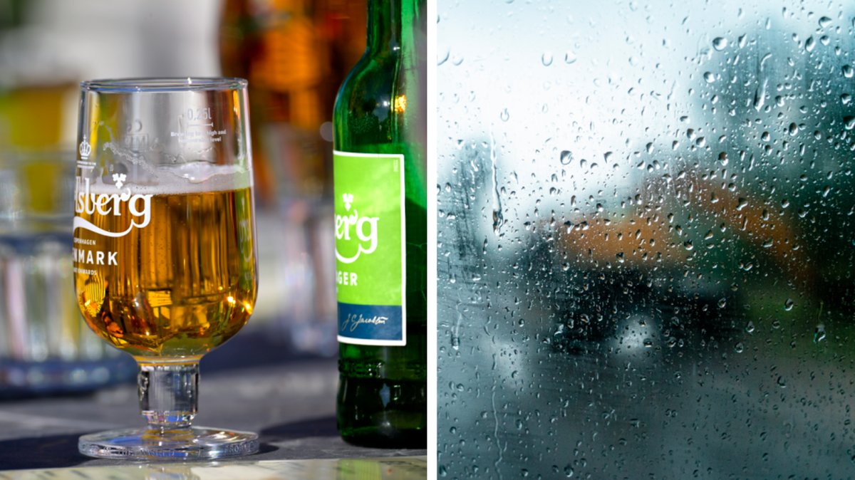 Alkoholkonsumptionen kan påverkas av semestervädret.